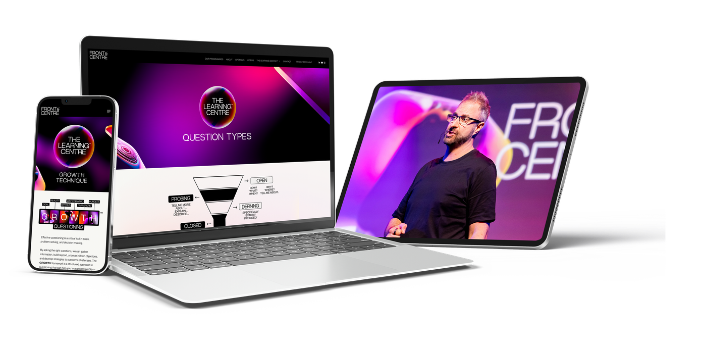 The Learning Centre™ on phone, laptop and tablet